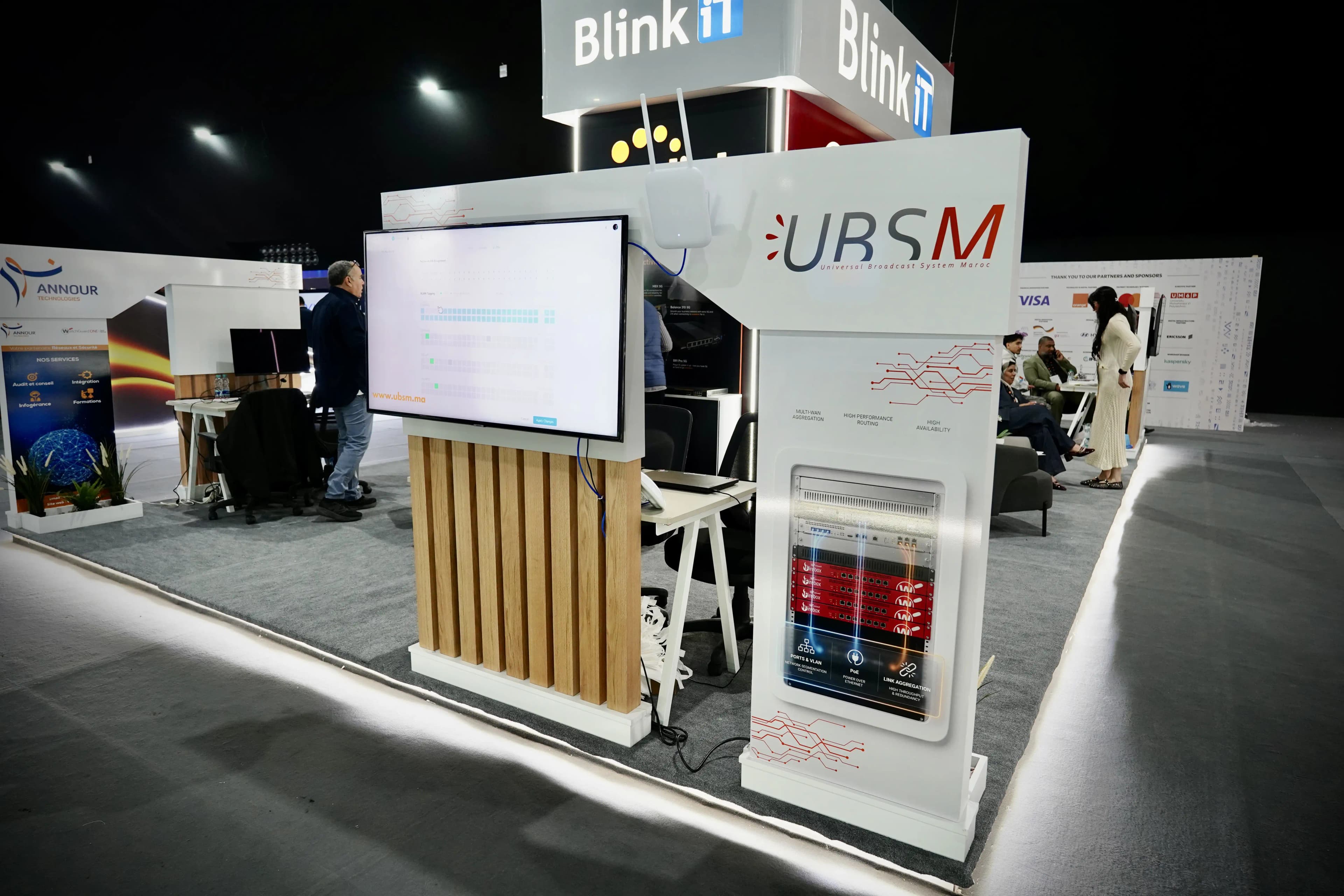 UBSM au GITEX Africa 2026 : SD-WAN Peplink, WatchGuard, Ubiquiti et Internet Satellite à Marrakech