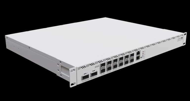 CCR2216-1G-12XS-2XQ — Cloud Core Router 16 cœurs avec ports 25G et 100G QSFP28. MikroTik distribué par UBSM au Maroc.