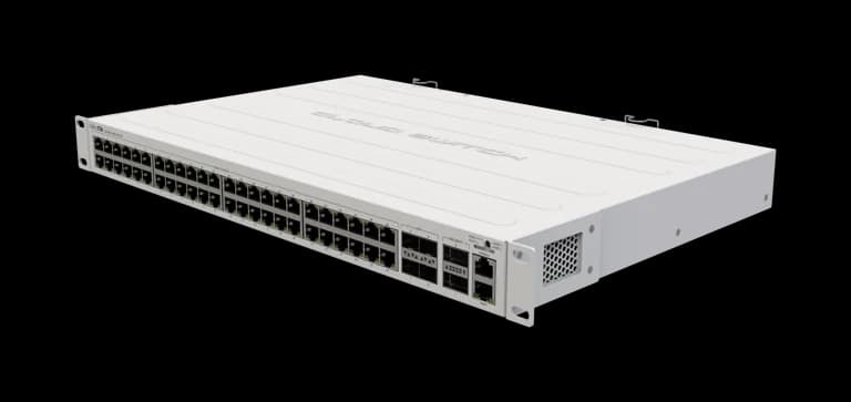 CRS354-48G-4S+2Q+RM — Switch 48 PoE + 4 SFP+ 10G + 2 QSFP+ 40G. Distribué par UBSM au Maroc.