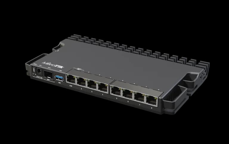 RB5009UG+S+IN — Routeur Desktop RB5009UG+S+IN — Routeur desktop ARM 64-bit quad-core avec 2.5G et SFP+ 10G. Distribué par UBSM au Maroc.