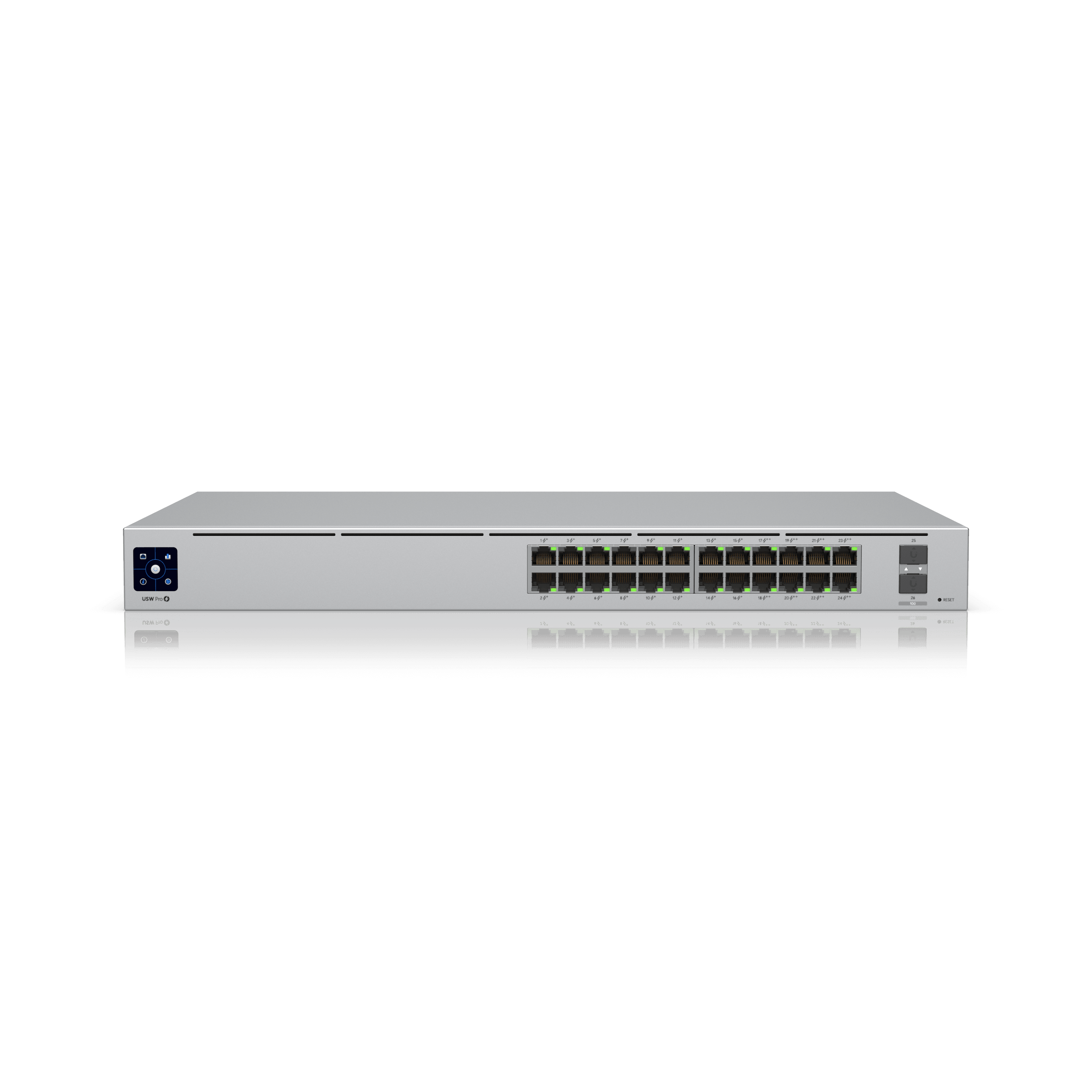 USW Pro 24 PoE — Switch L2 PoE USW Pro 24 PoE — Switch managé 24 ports PoE+ Layer 2 polyvalent. Distribué par UBSM au Maroc.
